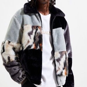 NWT Urban outfitters faux fur bomber jacket